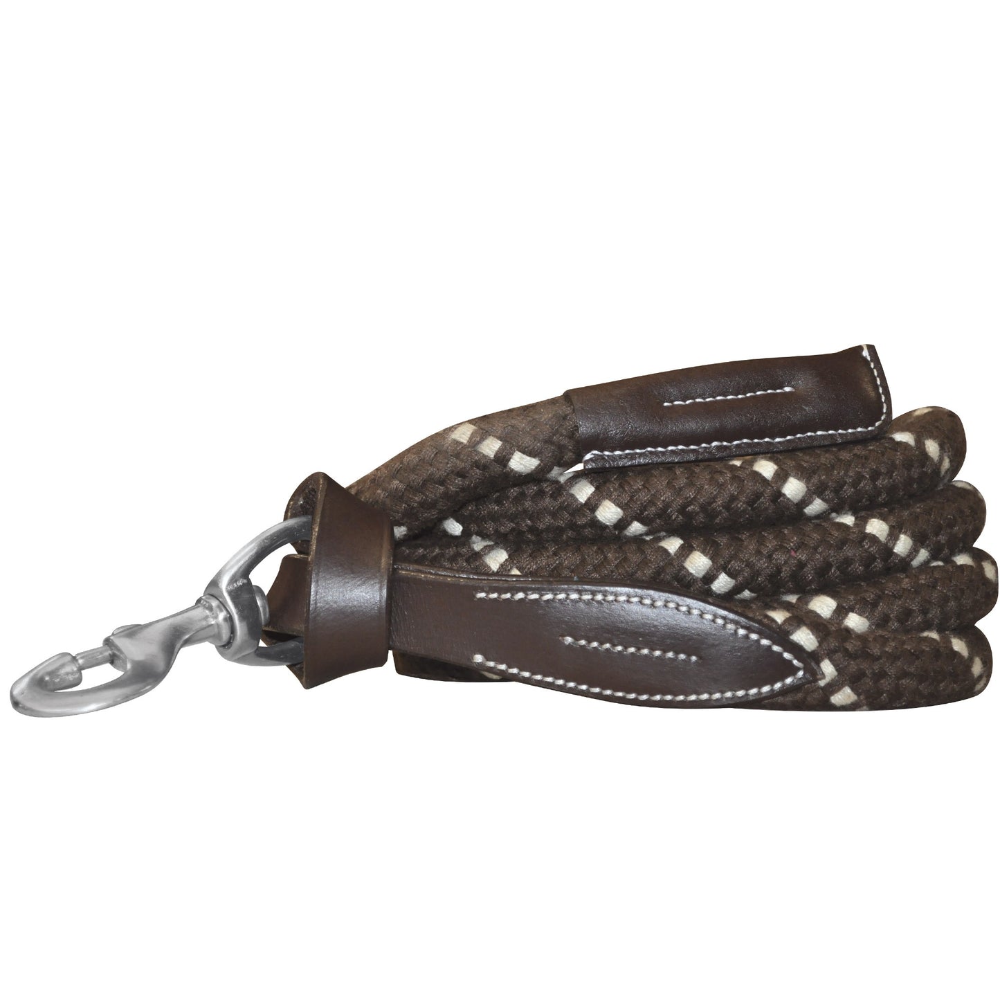 Longe Corde CANTER - Boucles Blanches Marron/marron