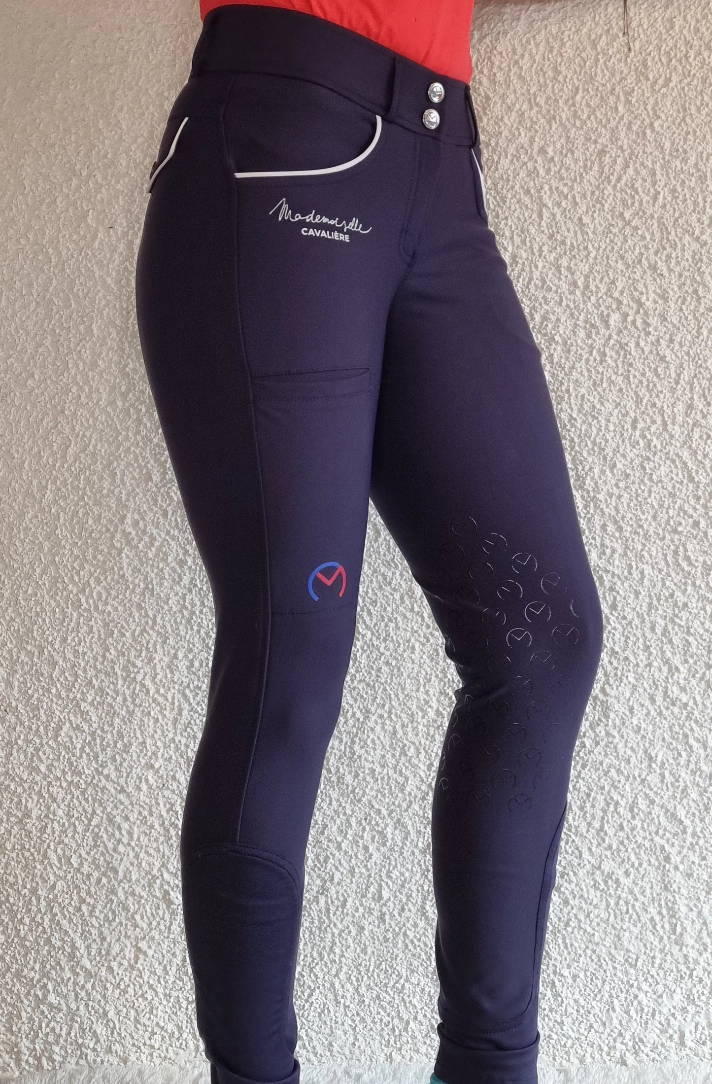 MADEMOISELLE CAVALIERE  PANTALON Marine/Blanc SO SPORT