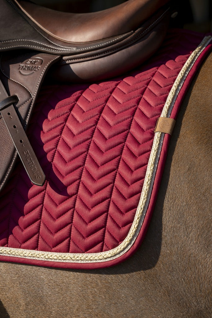 TAPIS DE SELLE EQUITHÈME "SOFTY" BORDEAUX