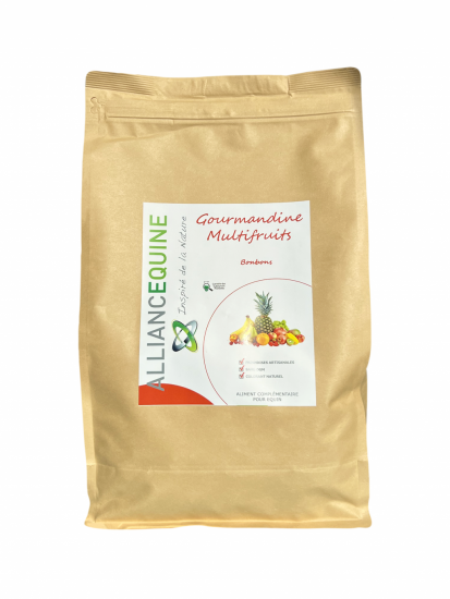 GOURMANDINE MULTIFRUITS BONBONS CHEVAL "ALLIANCE EQUINE"