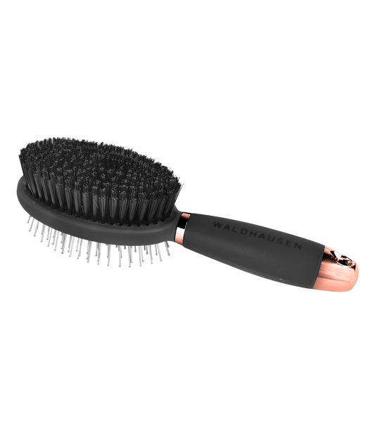 Brosse Double Avec Poignée En Gel Gris