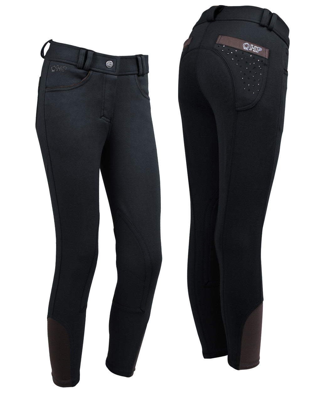 Pantalon d'équitation junior Pearl Noir