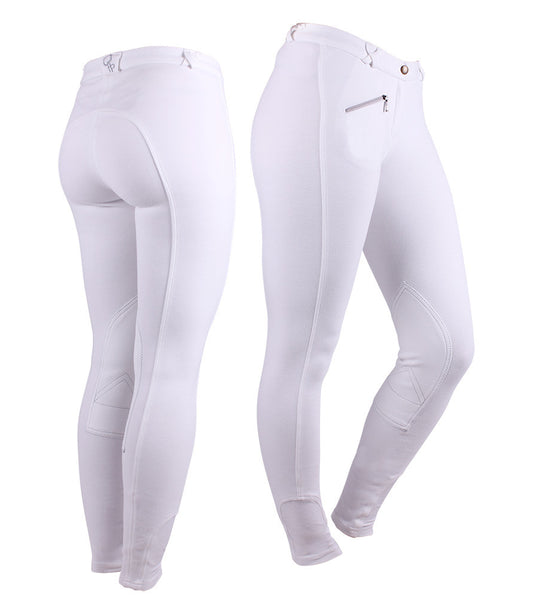 Pantalon d'équitation Adulte QHP blanc