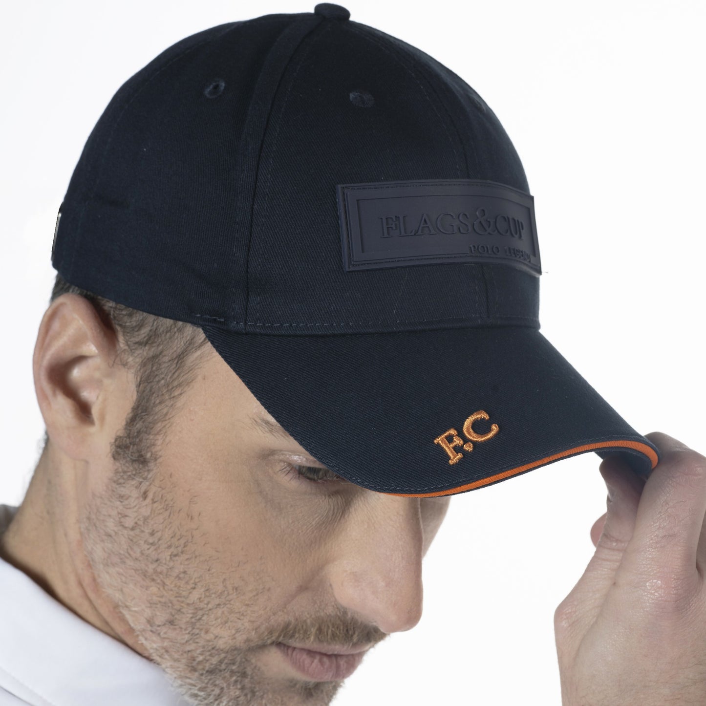 Casquette ESTERO marine/mandarine