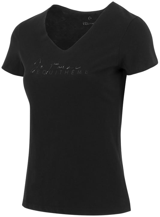 T-SHIRT EQUITHEME "RÉHANE"NOIR