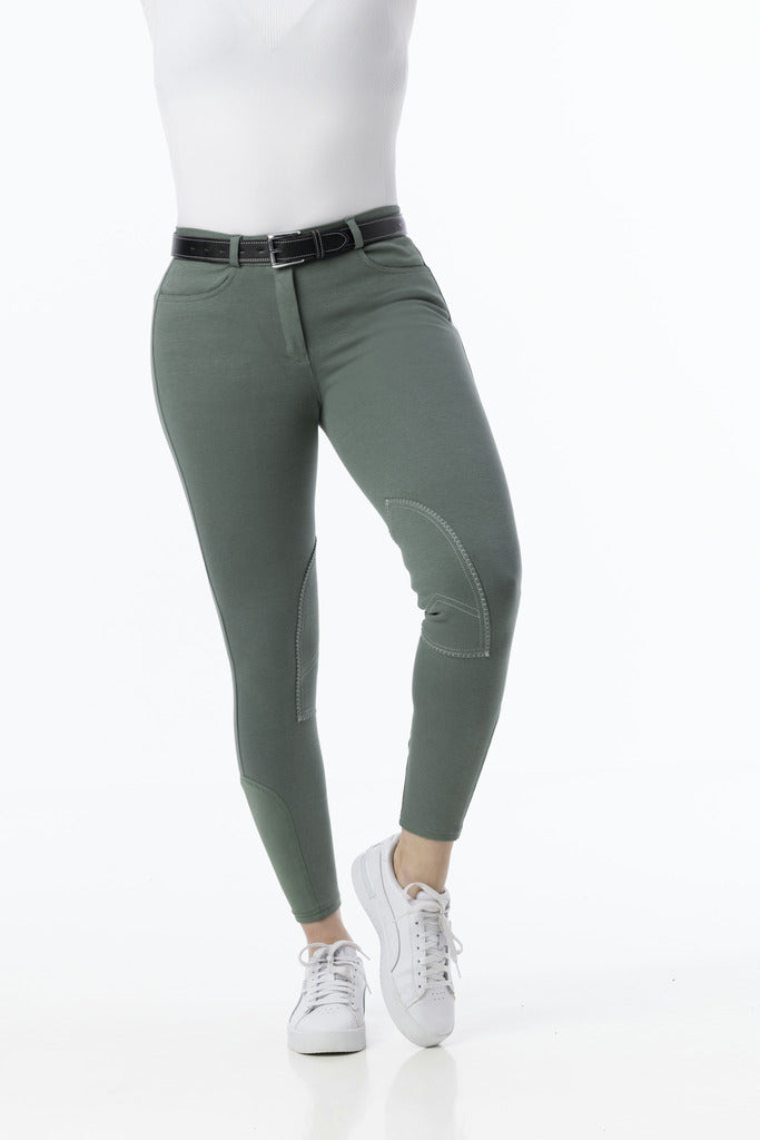 PANTALON RIDING WORLD "ALEXANDRIE" ENFANT VERT