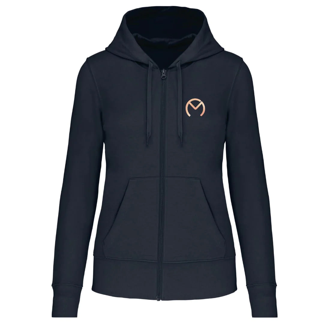 MADEMOISELLE CAVALIERE  SWEAT ZIPPE MARINE