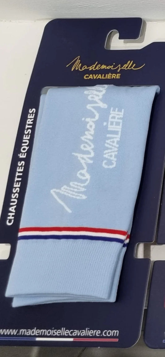 CHAUSSETTES Mademoiselle Cavaliere bleu ciel