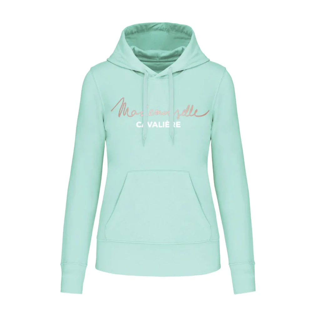 MADEMOISELLE CAVALIERE  SWEAT CAPUCHE MENTHE