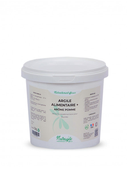 ARGILE ALIMENTAIRE + GOUT POMME NUTRAGILE 1,5kg