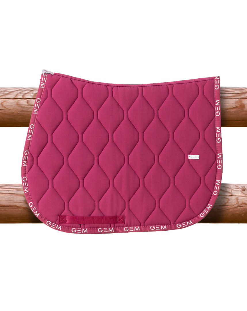 Tapis de selle  love framboise