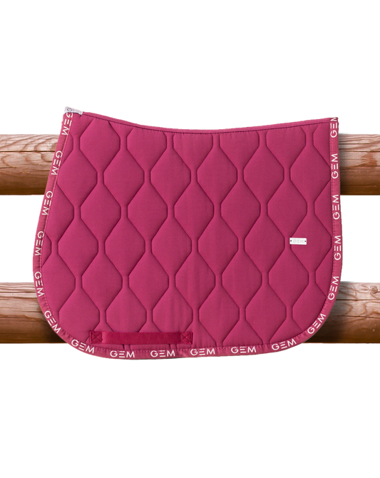 Tapis de selle  love framboise