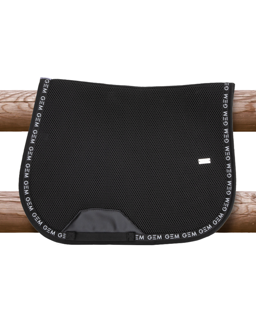 Tapis de selle Mesh Obstacle Noir/Argent