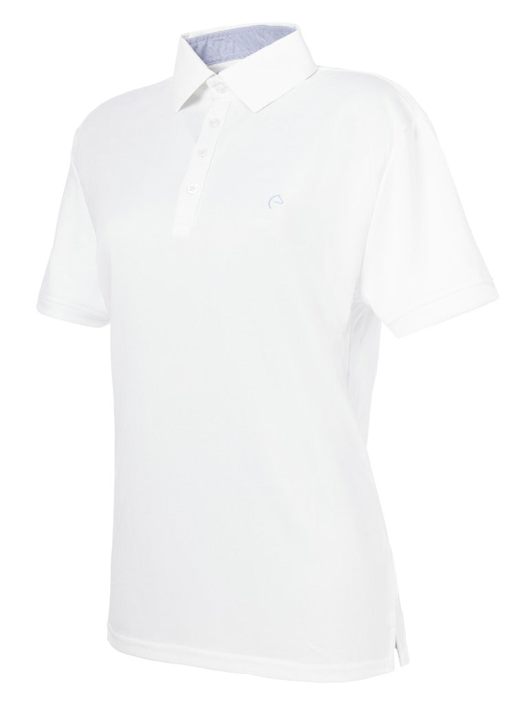 POLO EQUITHÈME "MESH" HOMME, COL CHEMISE